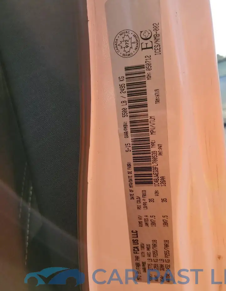 1C4BJWEG9FL700539# 12