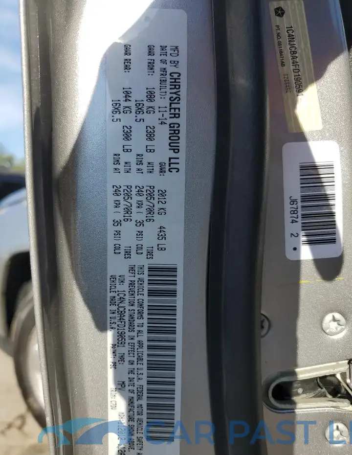 1C4NJCBA4FD190591# 12