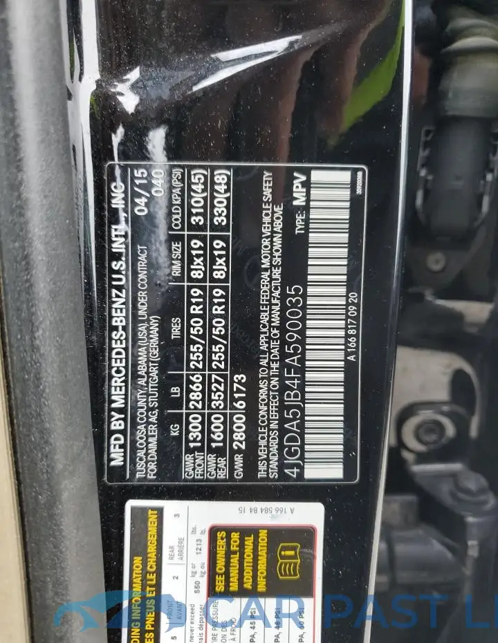 4JGDA5JB4FA590035# 14