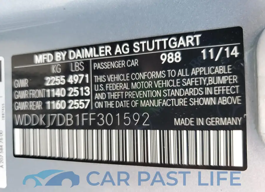WDDKJ7DB1FF301592# 12