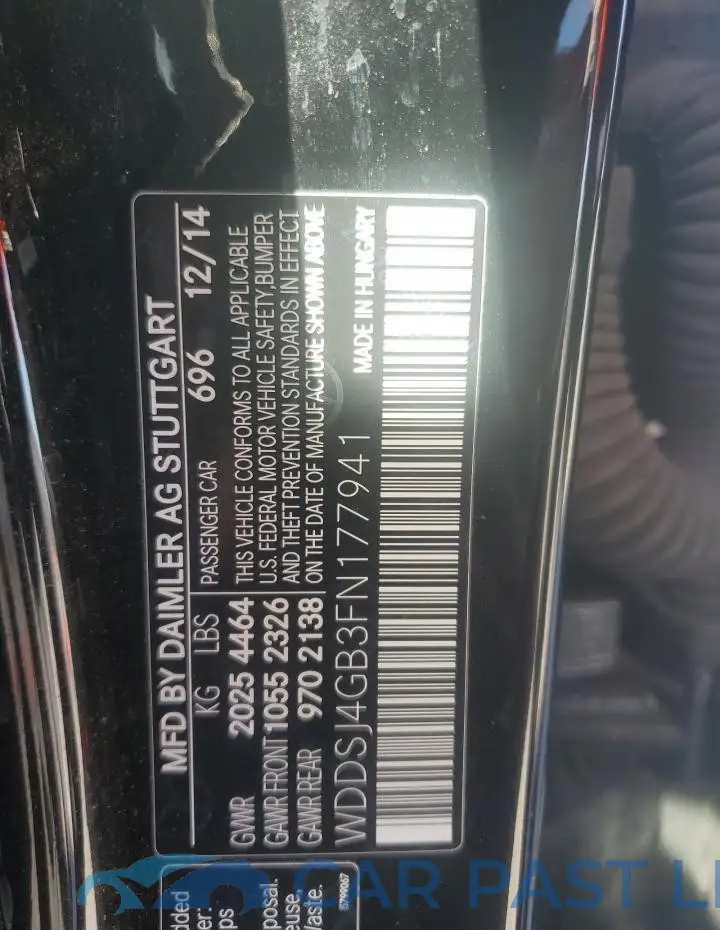 WDDSJ4GB3FN177941# 12