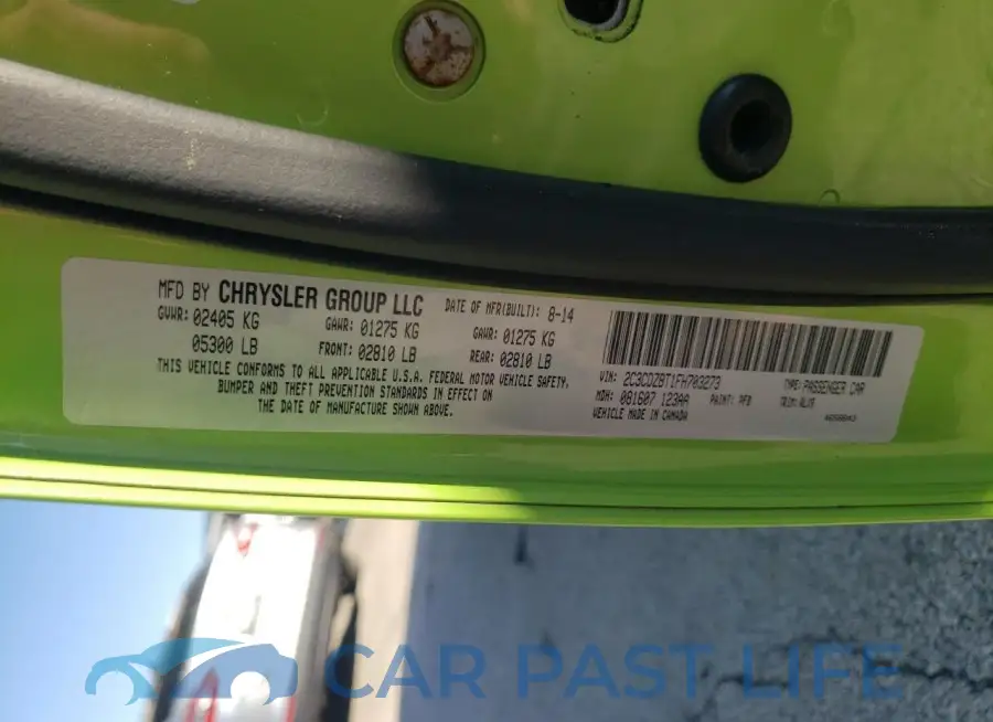 2C3CDZBT1FH703273# 12