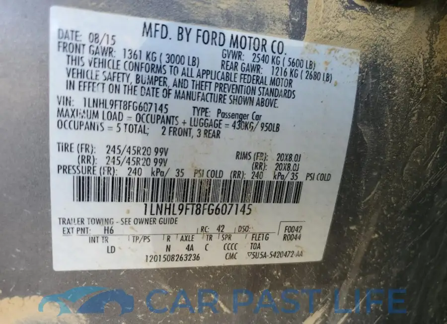 1LNHL9FT8FG607145# 13