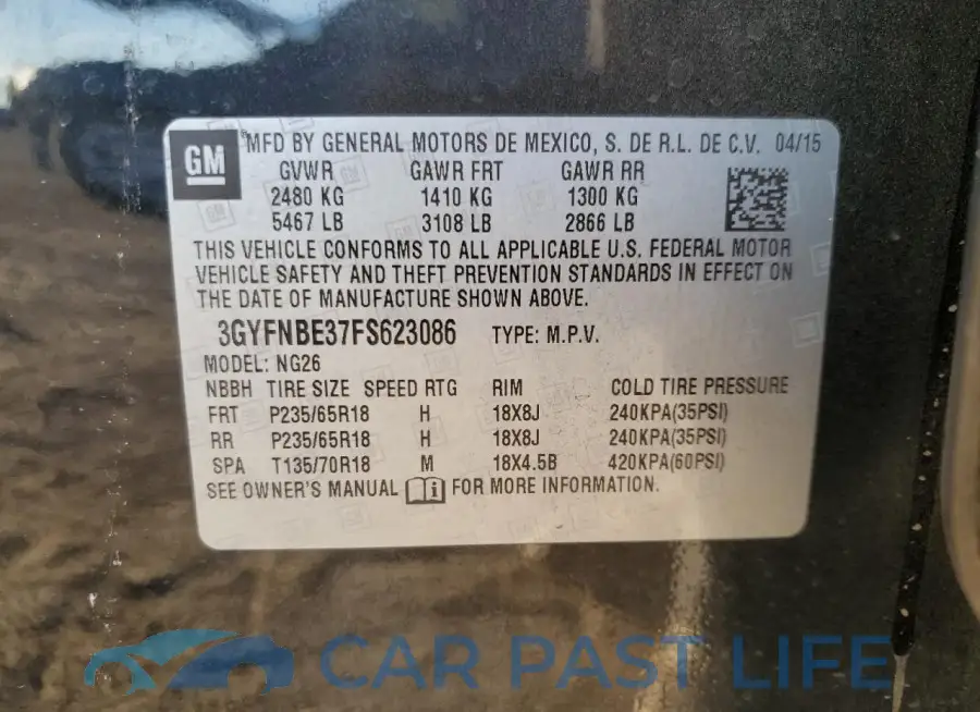 3GYFNBE37FS623086# 14