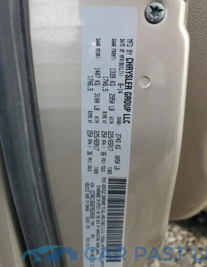 2C4RC1BG6FR520930# 14