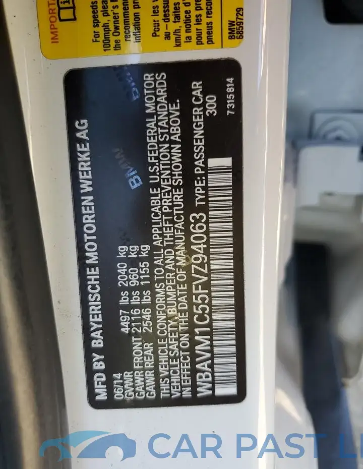 WBAVM1C55FVZ94063# 12