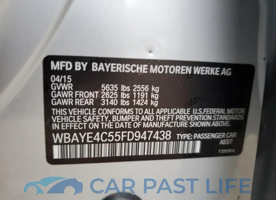 WBAYE4C55FD947438# 12