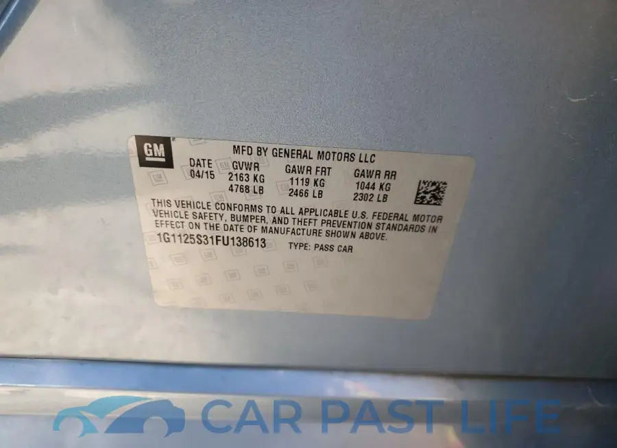 1G1125S31FU138613# 12