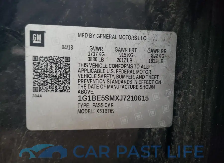 1G1BE5SMXJ7210615# 12
