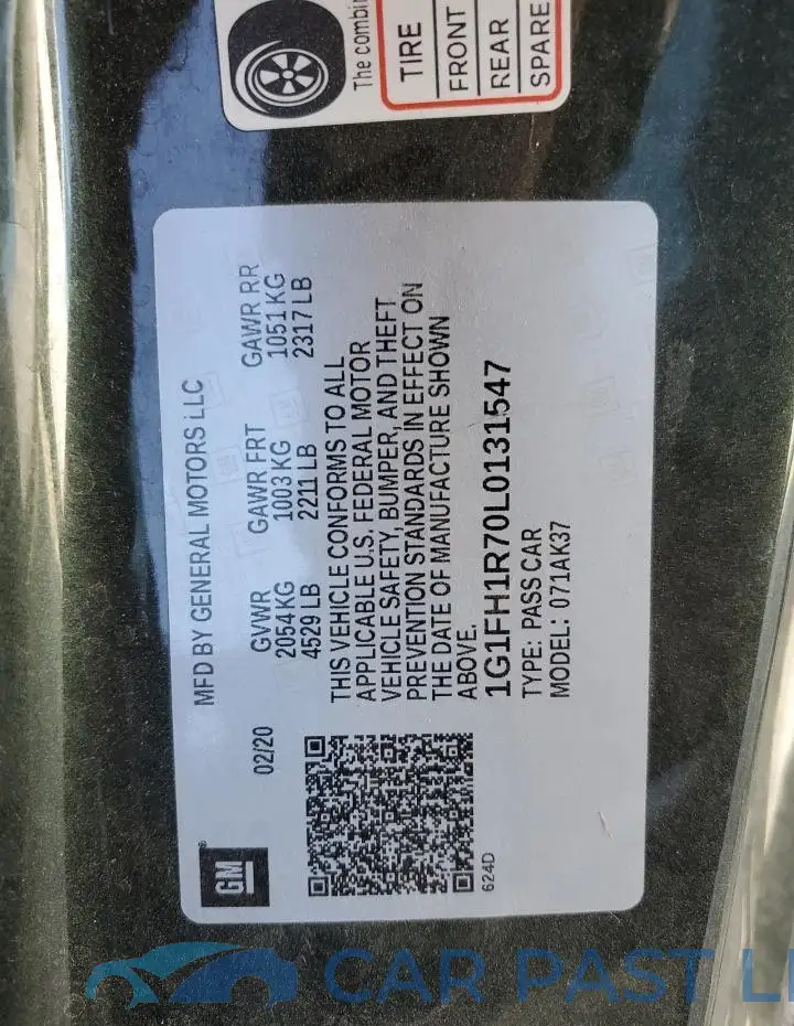 1G1FH1R70L0131547# 13