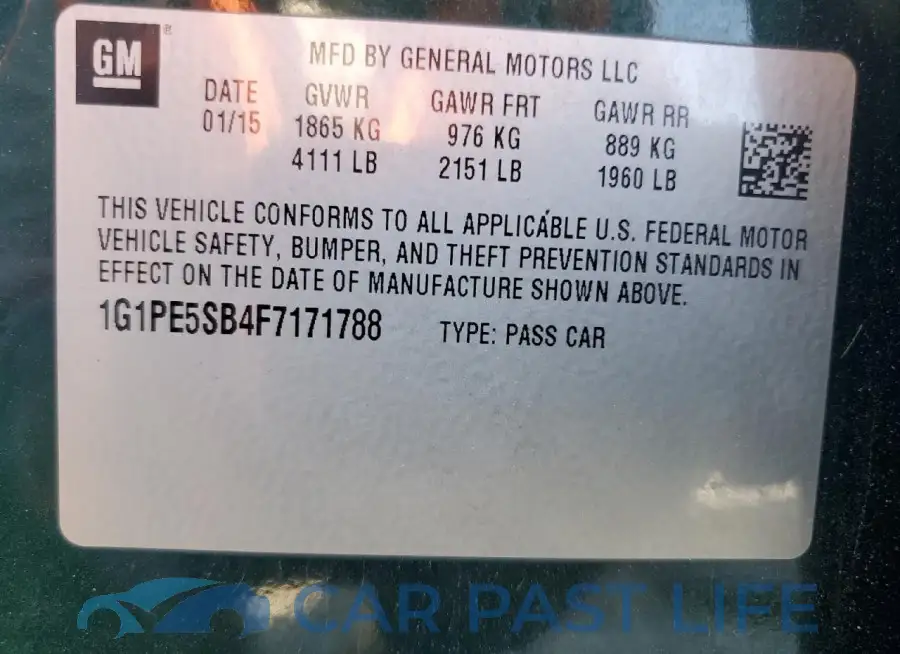 1G1PE5SB4F7171788# 12