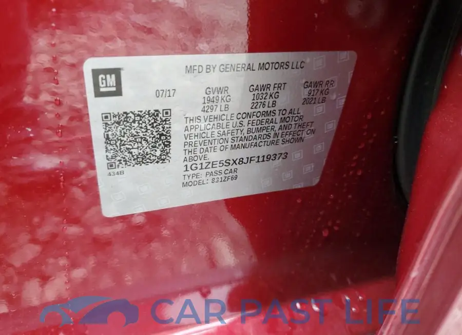 1G1ZE5SX8JF119373# 12
