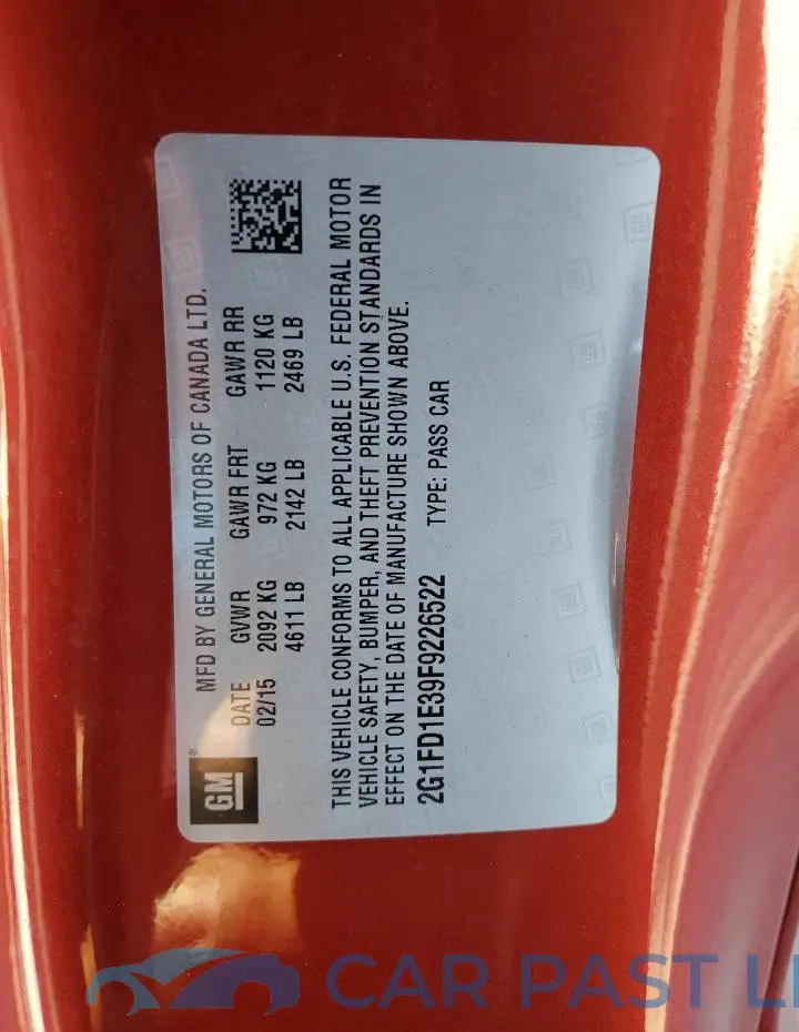 2G1FD1E39F9226522# 13
