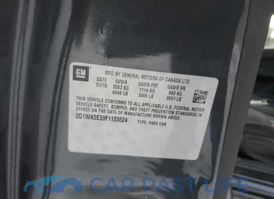 2G1WA5E30F1133824# 12