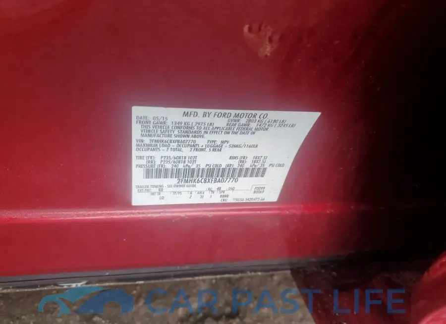 2FMHK6C8XFBA07770# 14
