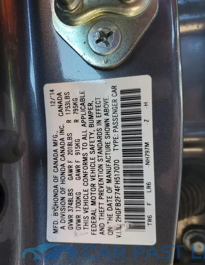 2HGFB2F74FH517070# 12