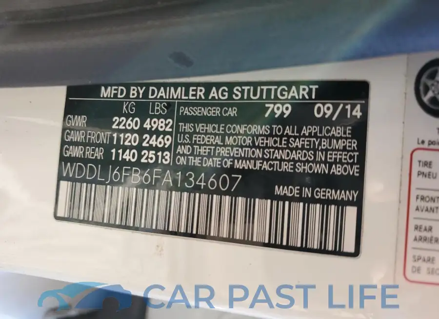 WDDLJ6FB6FA134607# 12