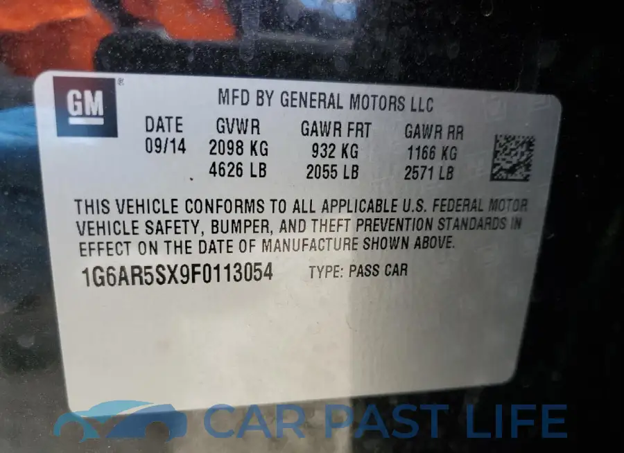 1G6AR5SX9F0113054# 13