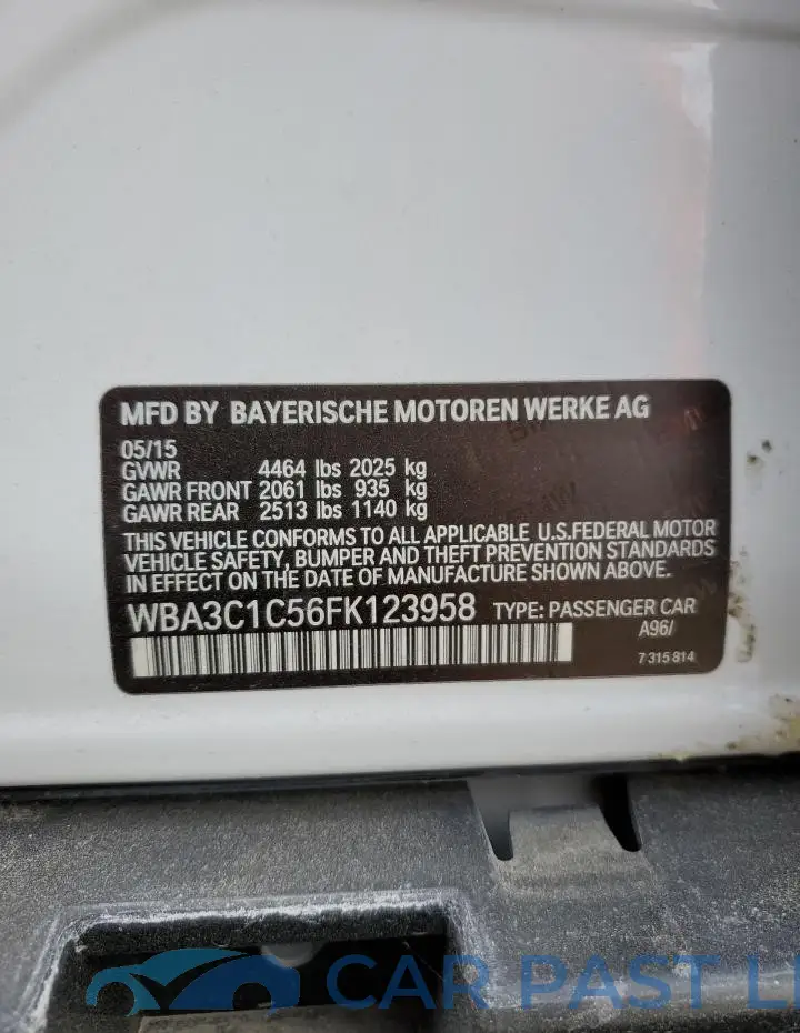 WBA3C1C56FK123958# 12