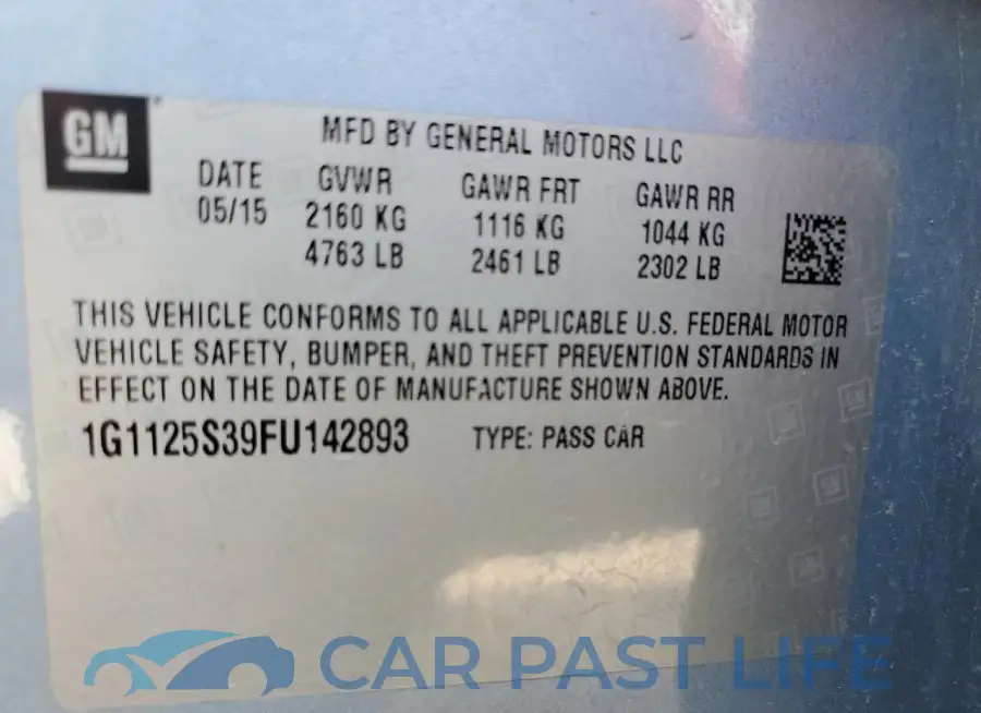 1G1125S39FU142893# 12