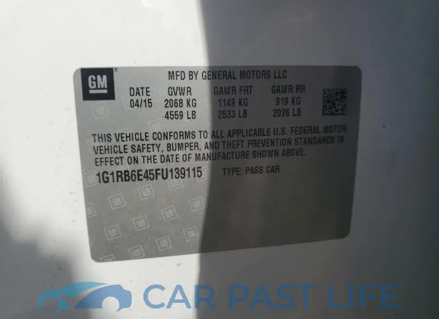 1G1RB6E45FU139115# 12