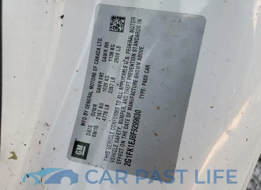 2G1FK1EJ8F9299630# 13