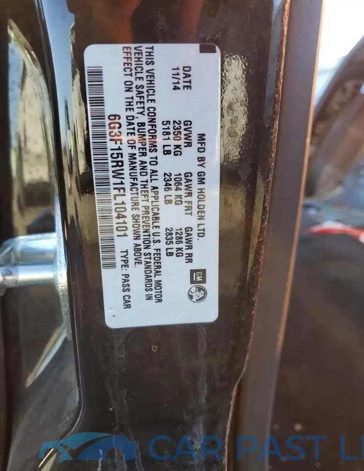 6G3F15RW1FL104101# 12