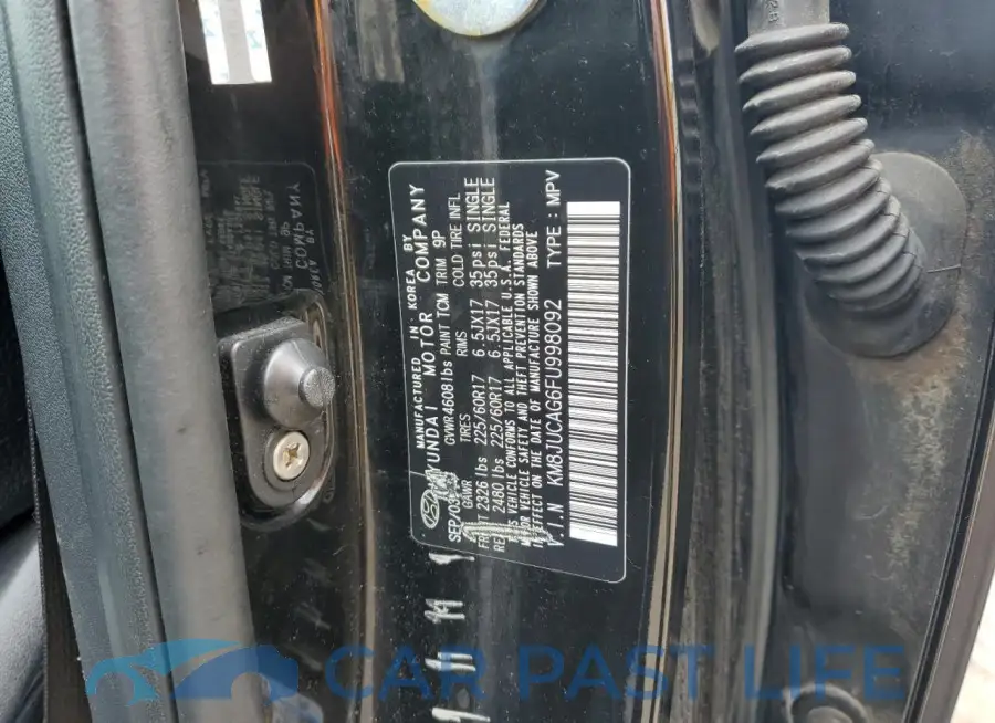 KM8JUCAG6FU998092# 14
