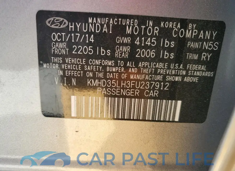 KMHD35LH3FU237912# 12