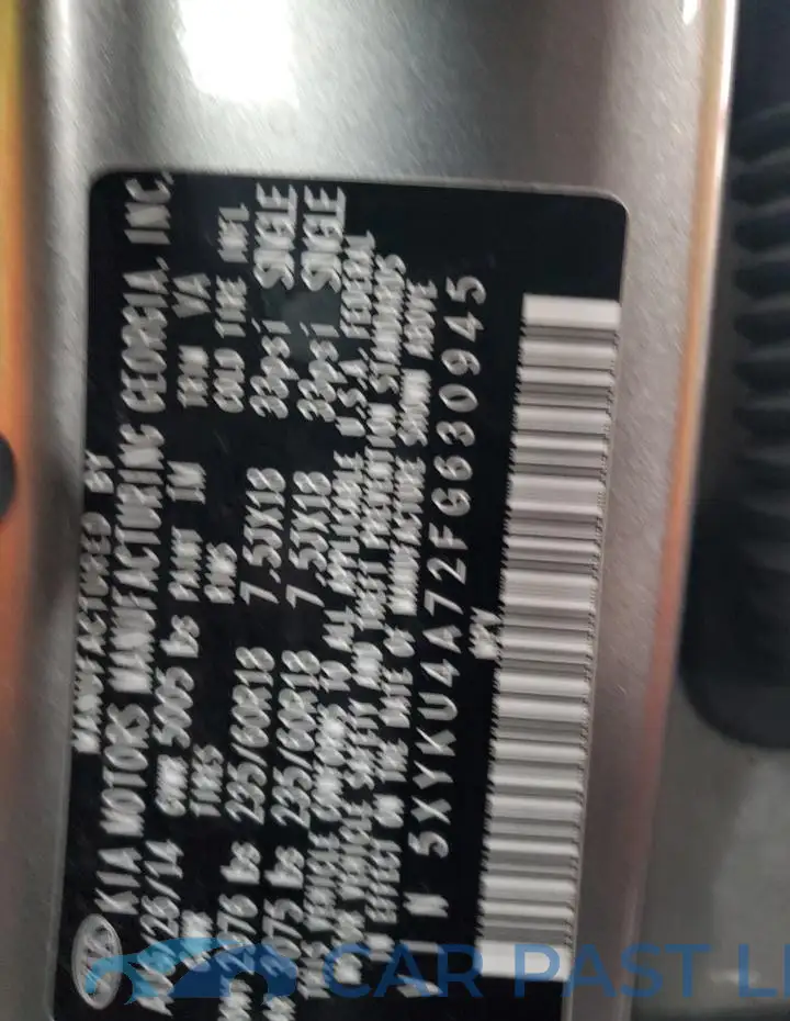 5XYKU4A72FG630945# 14