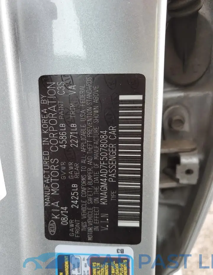 KNAGM4AD7F5078084# 13