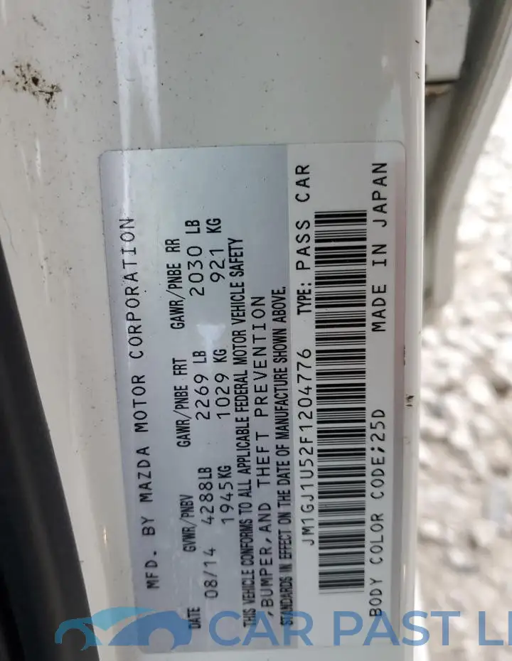JM1GJ1U52F1204776# 13