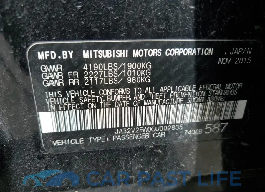 JA32V2FW0GU002835# 12
