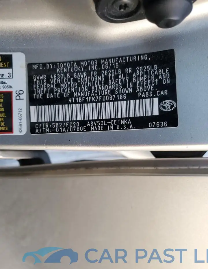 4T1BF1FK7FU087186# 13