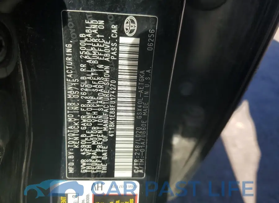 4T1BK1EB8FU174270# 12