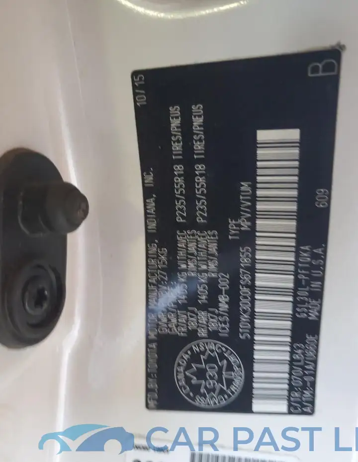 5TDYK3DC0FS671855# 13