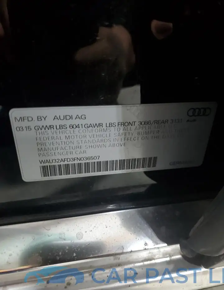 WAU32AFD3FN036507# 12