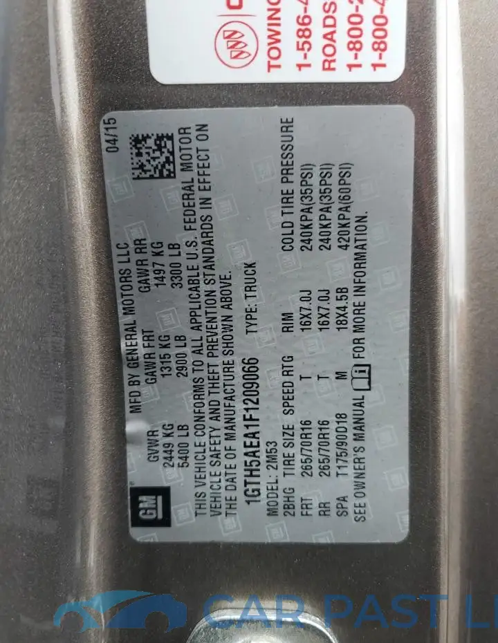 1GTH5AEA1F1209066# 12