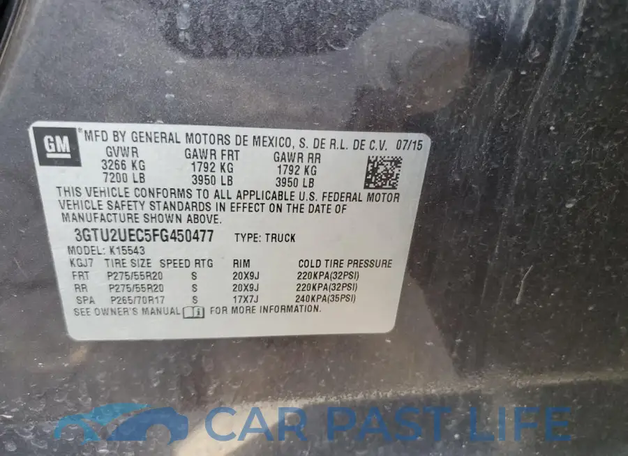 3GTU2UEC5FG450477# 13
