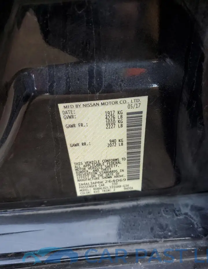 1N4AL3AP4HC264069# 12