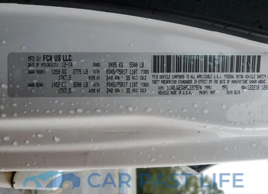 1C4BJWEG0FL607974# 13
