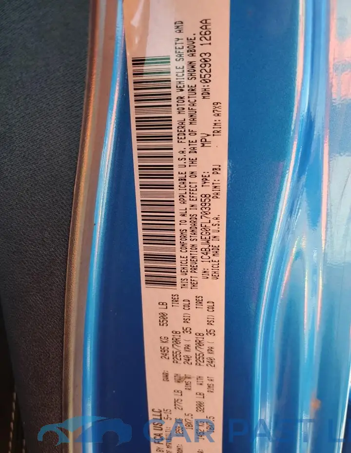1C4BJWEG0FL703958# 13