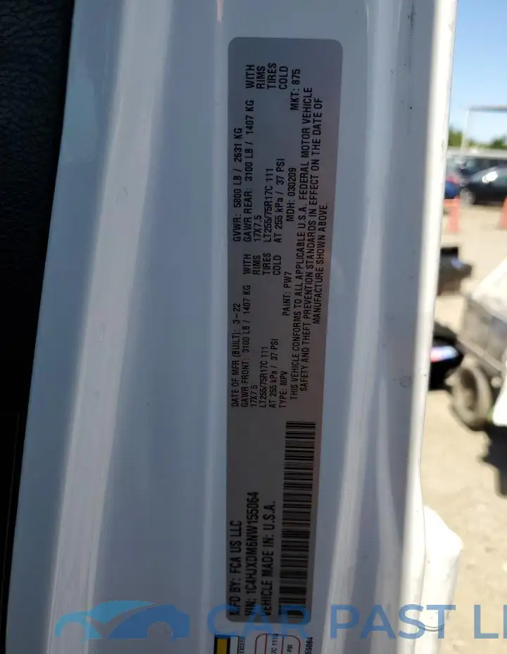 1C4HJXDM6NW155064# 13