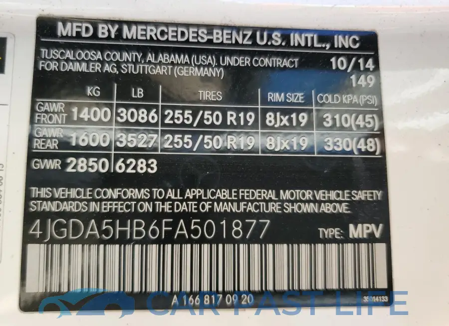 4JGDA5HB6FA501877# 13