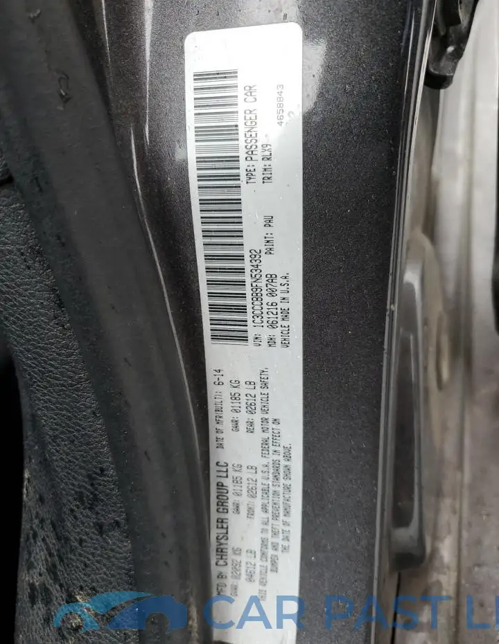 1C3CCCBB9FN534392# 12