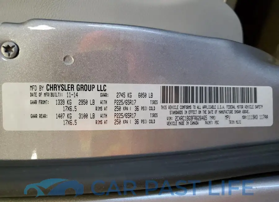 2C4RC1BG9FR626465# 14