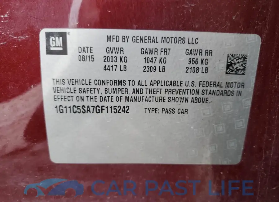 1G11C5SA7GF115242# 12