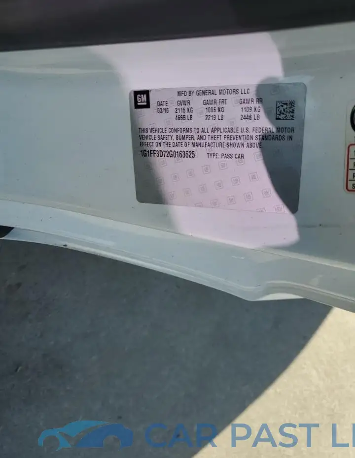 1G1FF3D72G0163625# 12