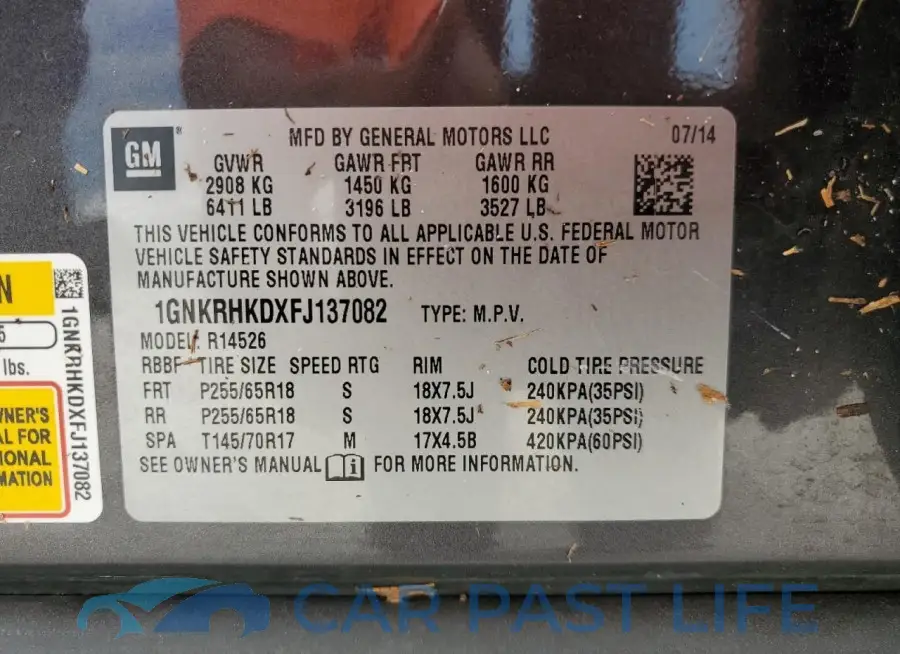 1GNKRHKDXFJ137082# 14