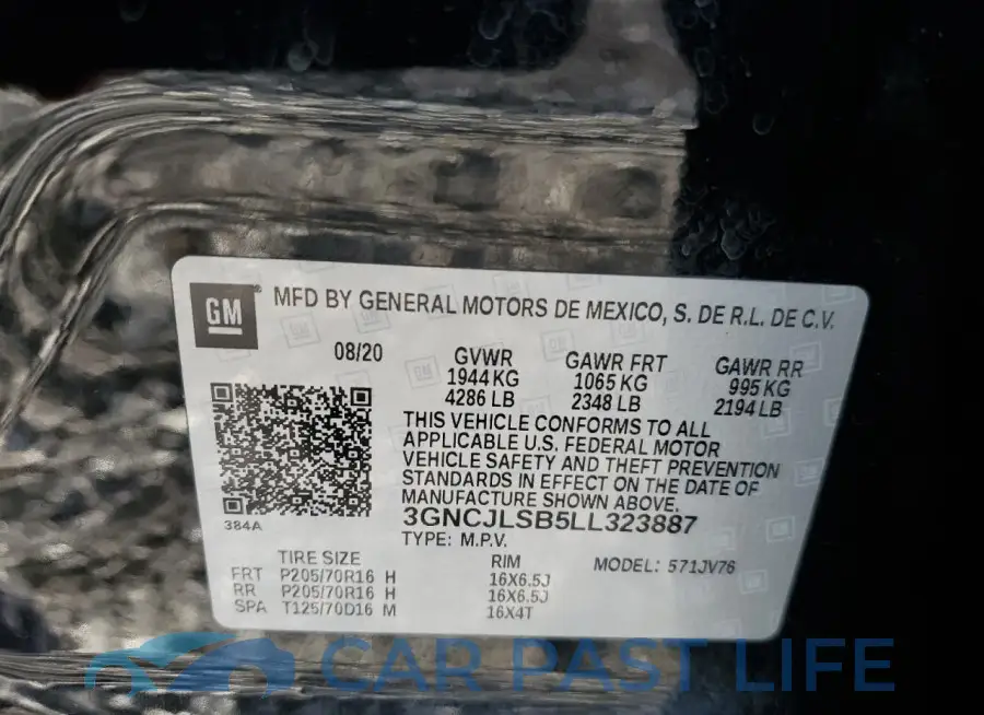 3GNCJLSB5LL323887# 13